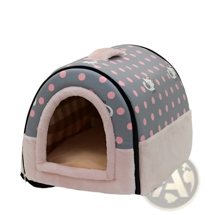 Portable Pet Bed Soft Plush Kennel for Cats and Dogs
