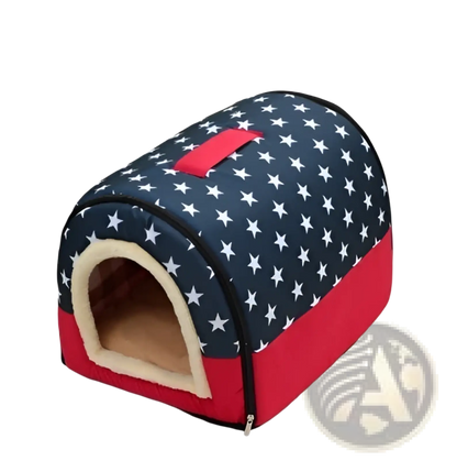 Portable Pet Bed Soft Plush Kennel for Cats and Dogs