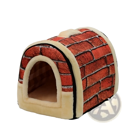 Portable Pet Bed Soft Plush Kennel for Cats and Dogs