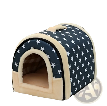 Portable Pet Bed Soft Plush Kennel for Cats and Dogs