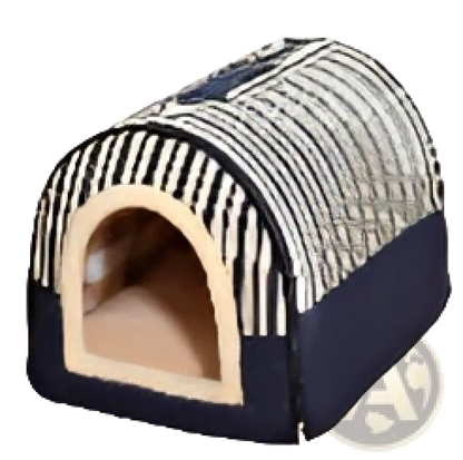 Portable Pet Bed Soft Plush Kennel for Cats and Dogs