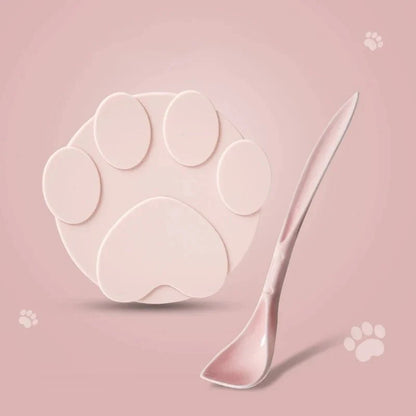 Portable Silicone Pet Food Lid and Spoon Set | 2-in-1 Can Cover and Sealer for Dogs and Cats