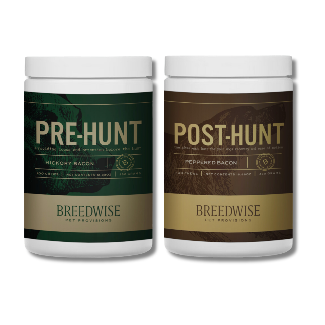 Breedwise Pre &amp; Post-HUNT Soft Dog Chews -  Bundle