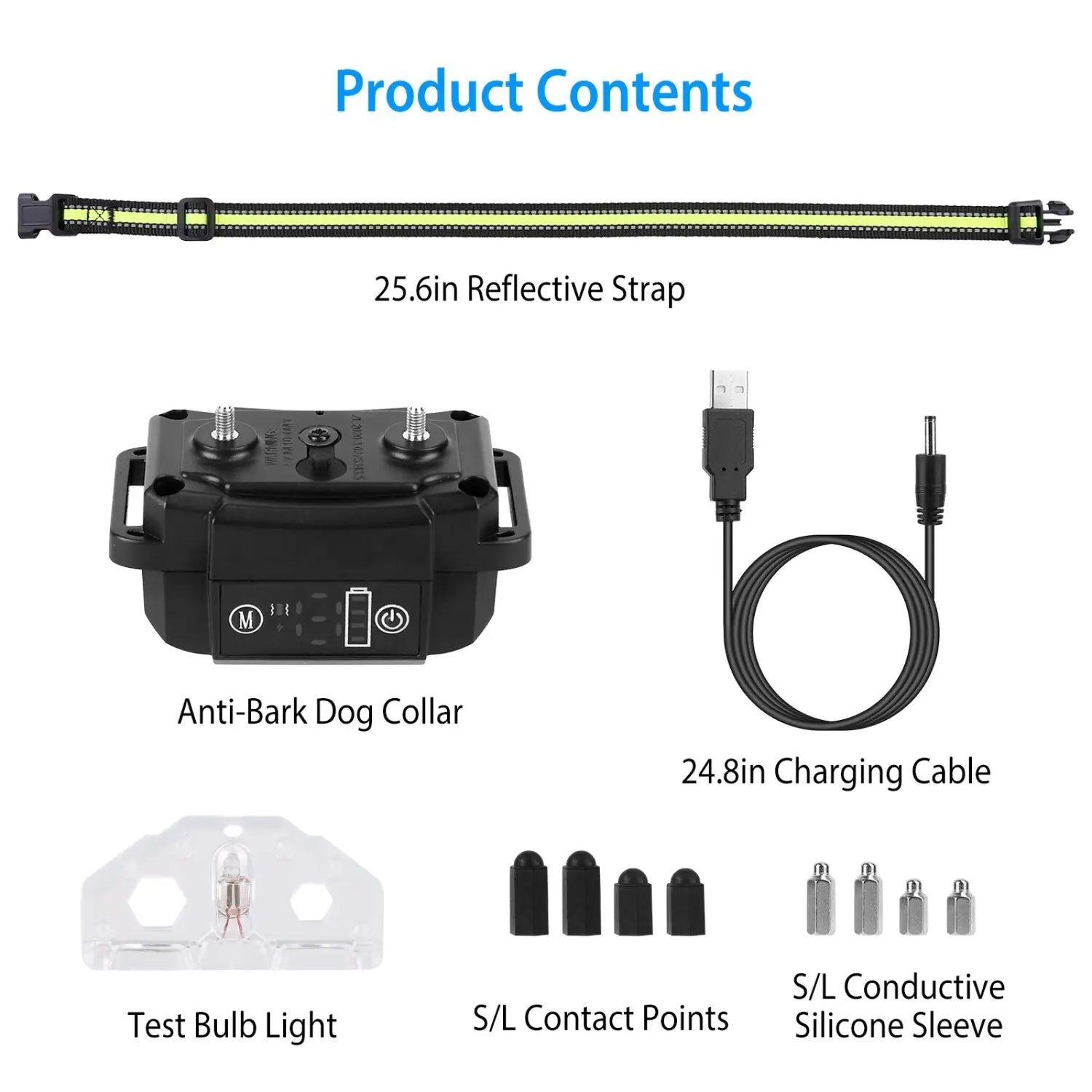 Rechargeable Smart Dog Bark Collar with Dual Training Modes