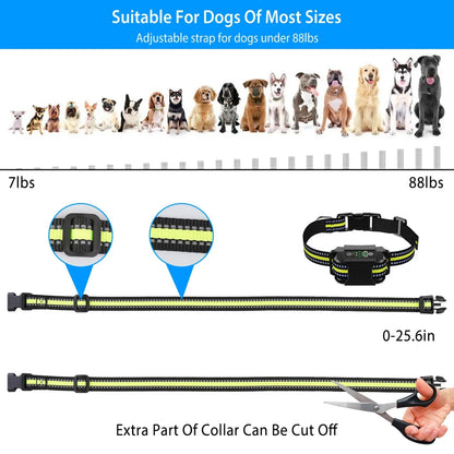Rechargeable Smart Dog Bark Collar with Dual Training Modes