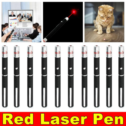 Red Laser Pointer Pen 650nm Teaching Pet Toy 10 Pack