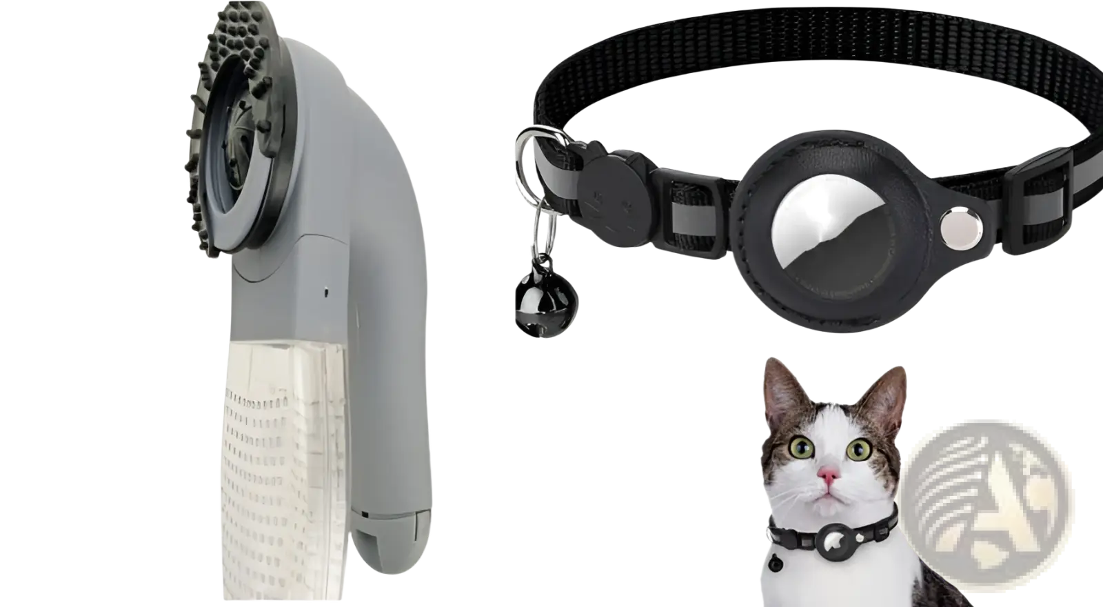 Reflective Airtag Cat Collar with Safety Buckle