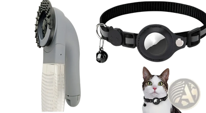 Reflective Airtag Cat Collar with Safety Buckle