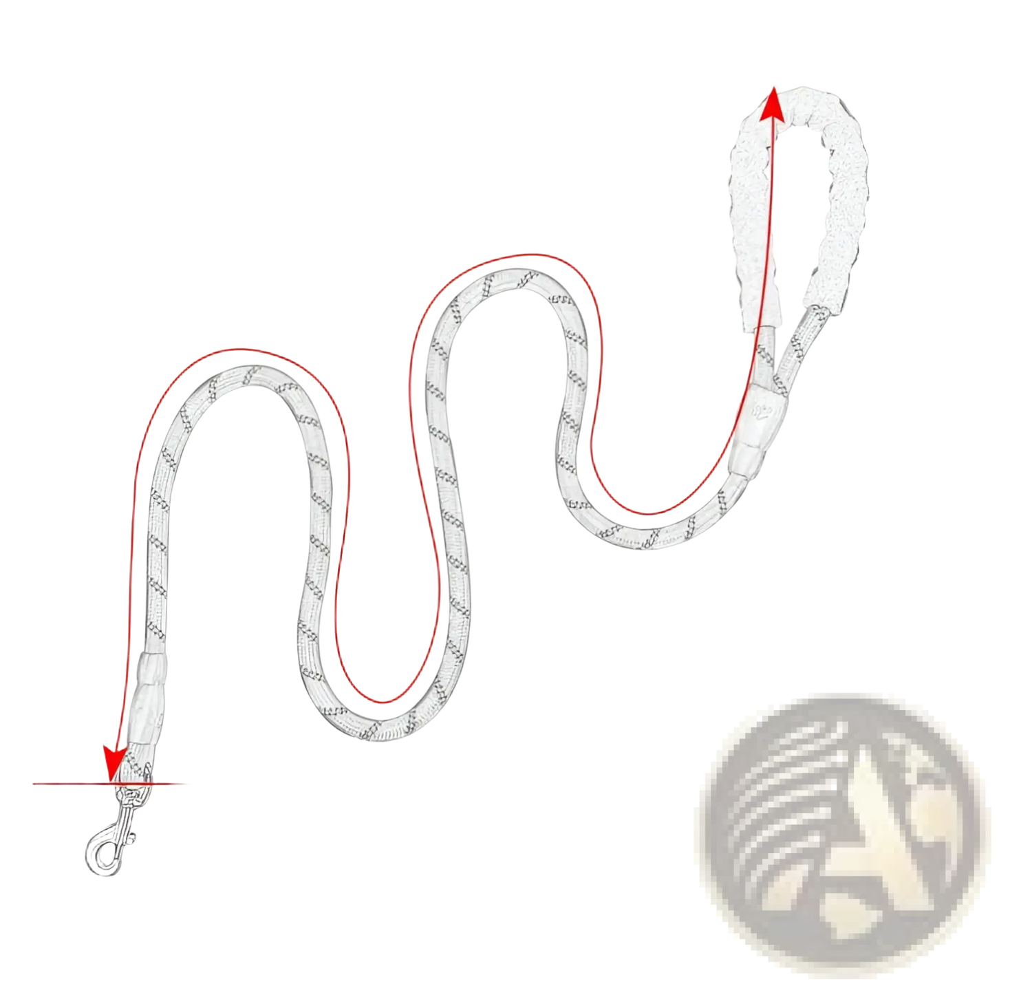 Reflective Dog Leash with Padded Foam Comfort Handle