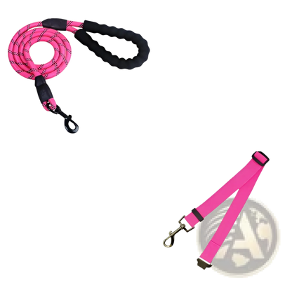 Reflective Dog Leash with Padded Foam Comfort Handle