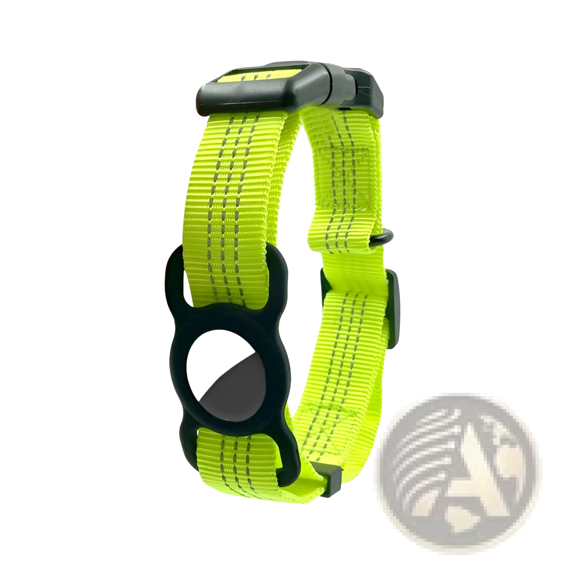 Reflective Gps Dog Collar with Nylon Tracker Holder