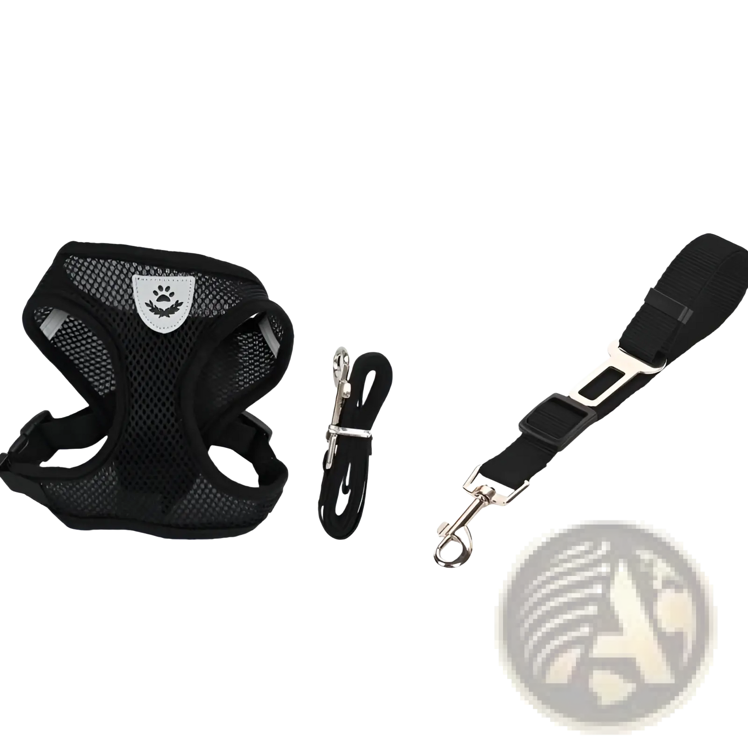 Reflective Mesh Dog Harness with Leash Set