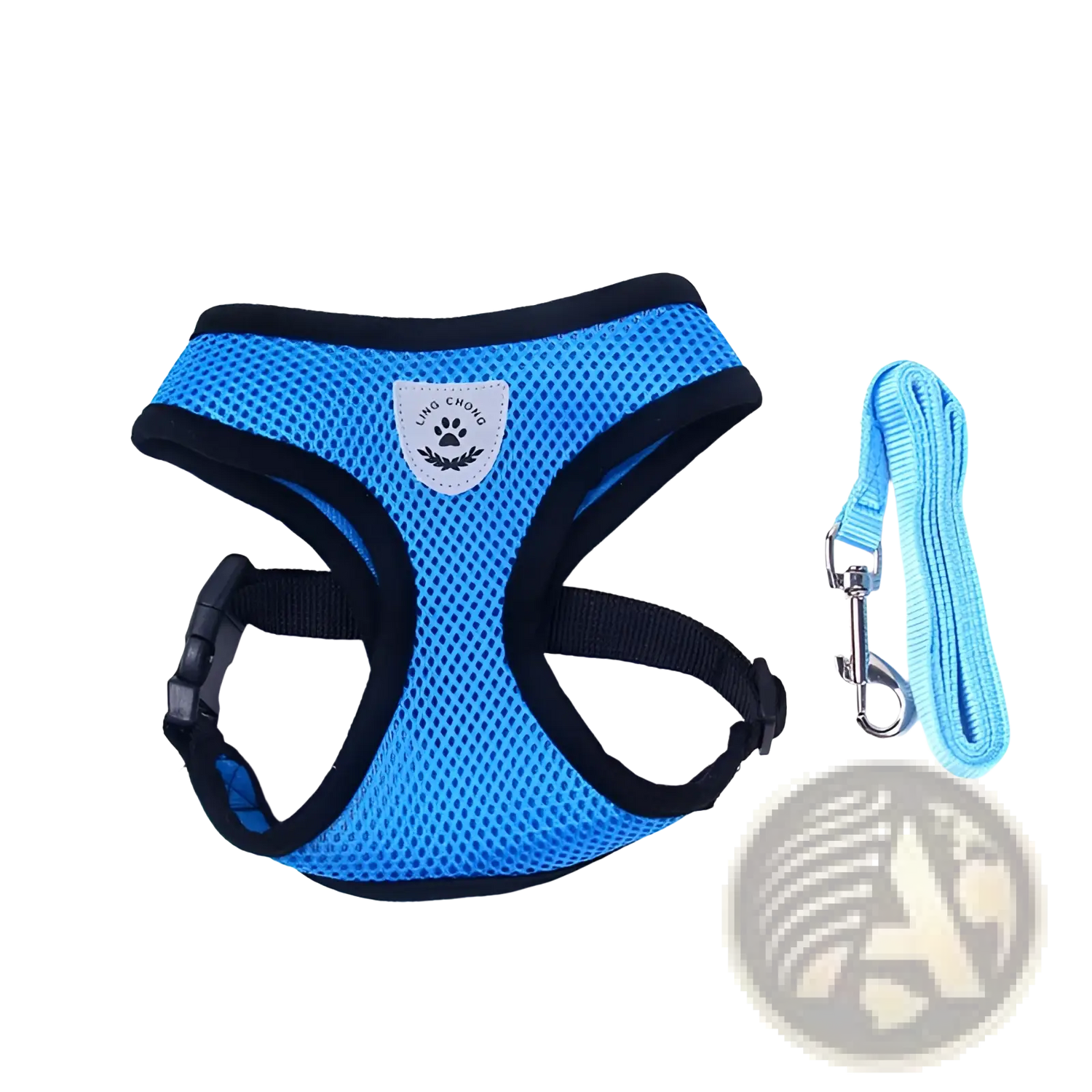 Reflective Mesh Dog Harness with Leash Set
