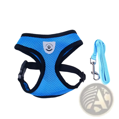 Reflective Mesh Dog Harness with Leash Set