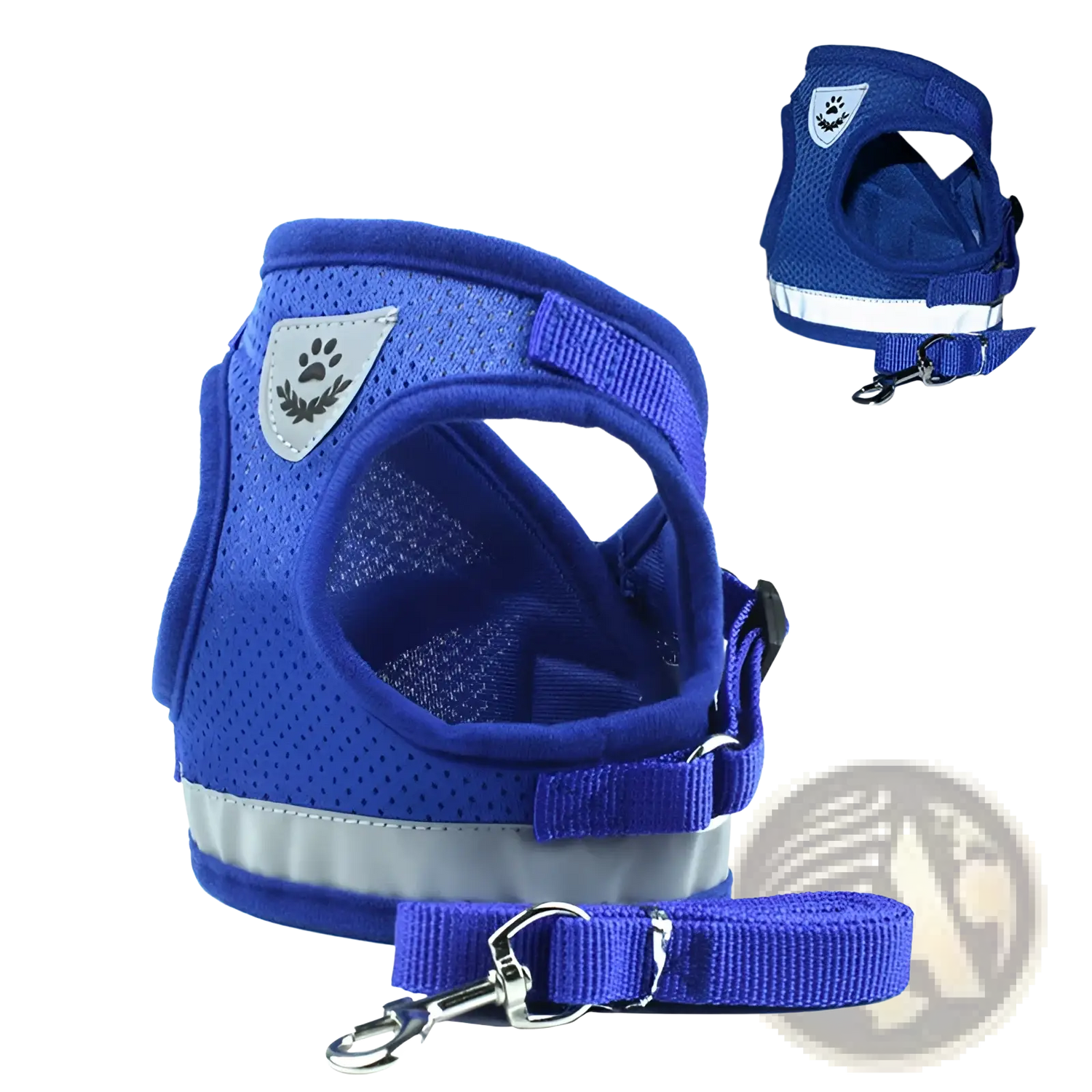 Reflective Mesh Dog Harness with Leash Set