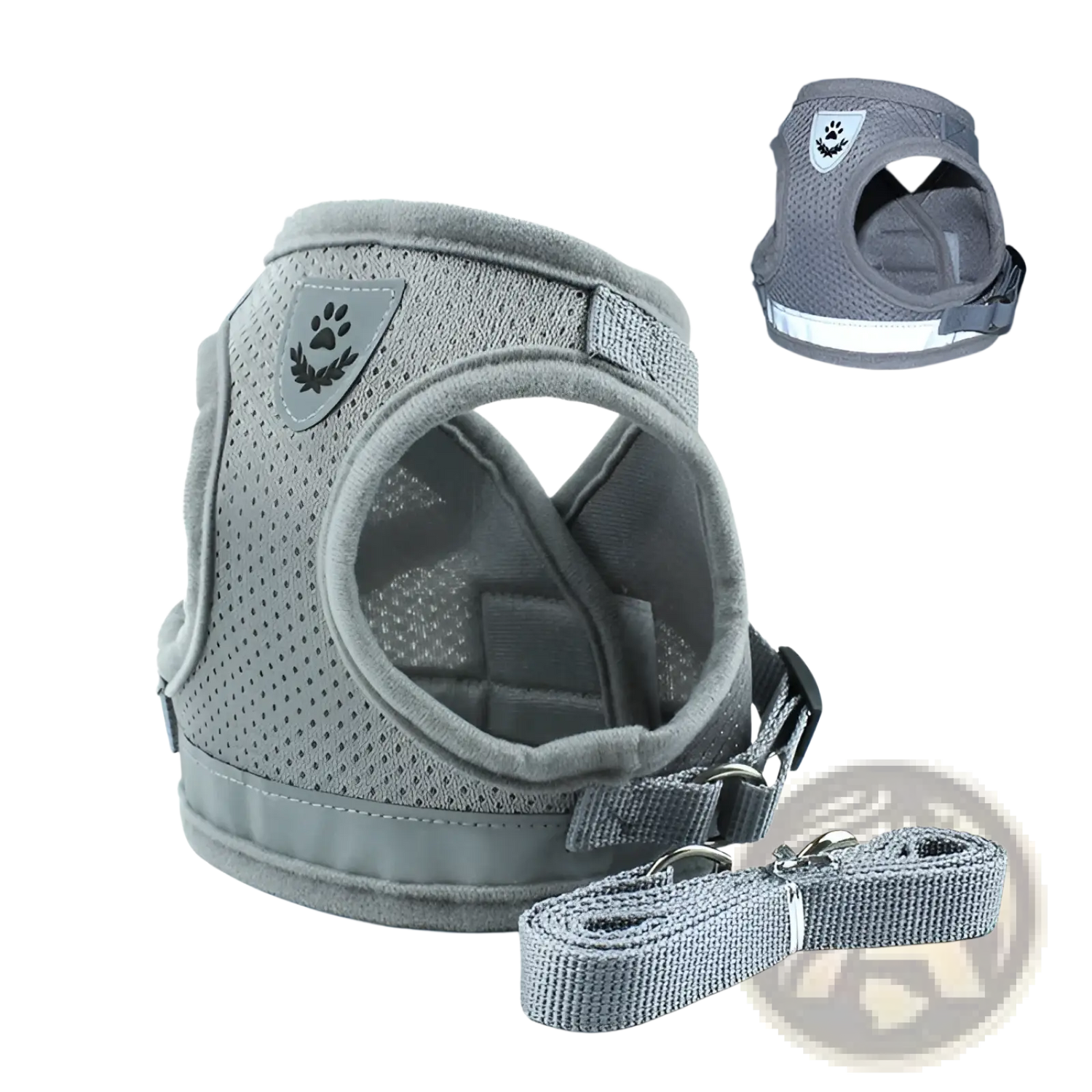 Reflective Mesh Dog Harness with Leash Set