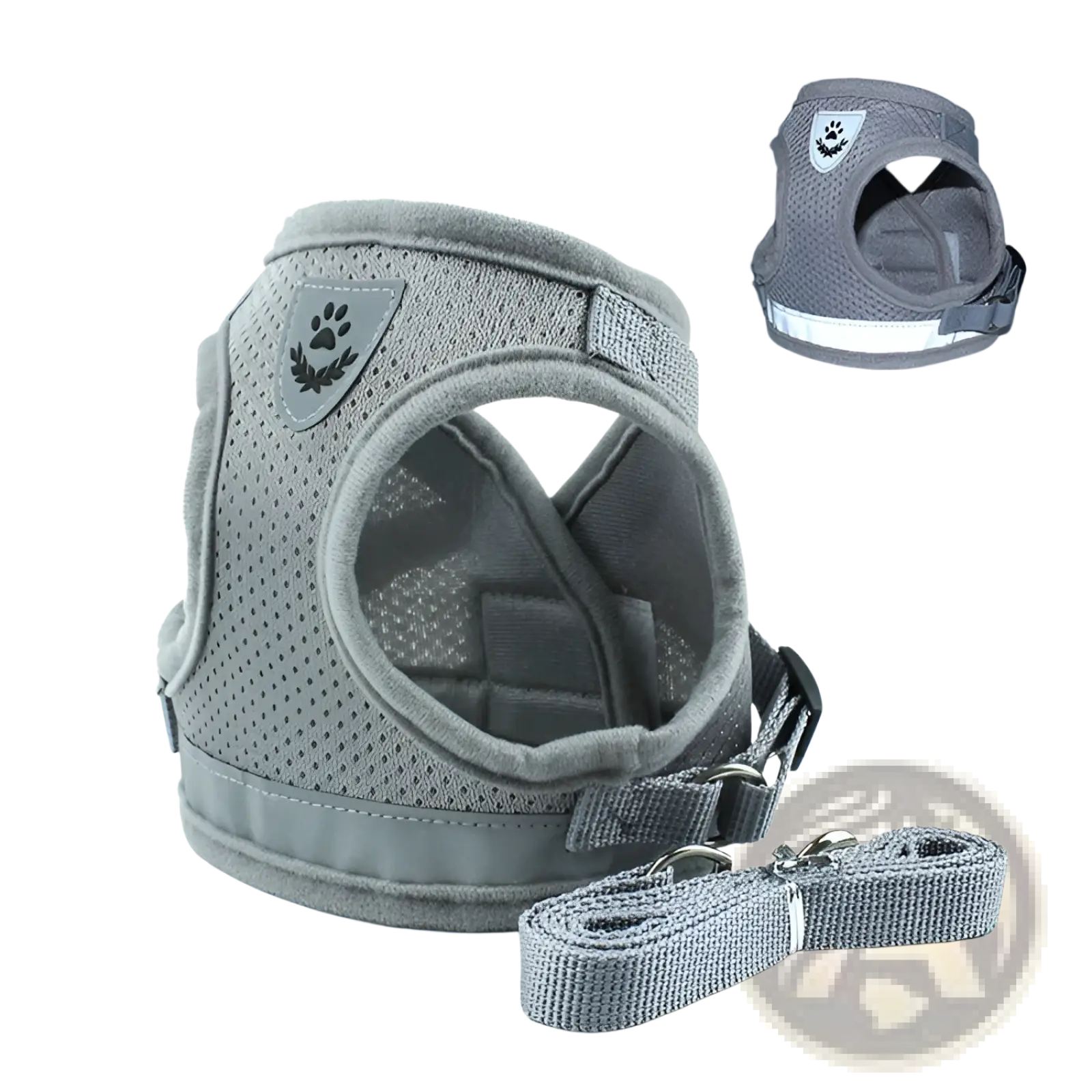 Reflective Mesh Dog Harness with Leash Set