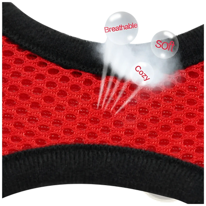 Reflective Mesh Dog Harness with Leash Set