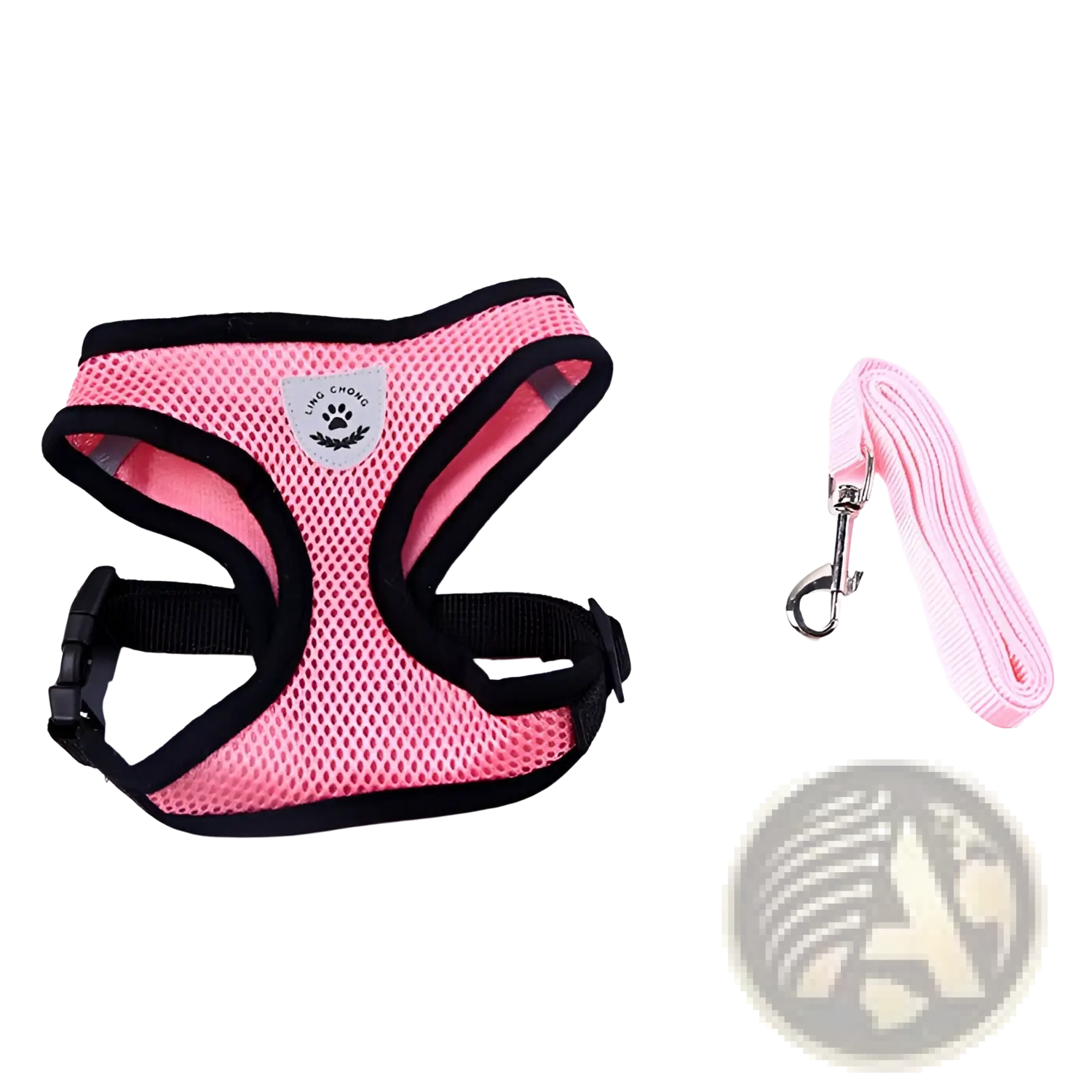 Reflective Mesh Dog Harness with Leash Set