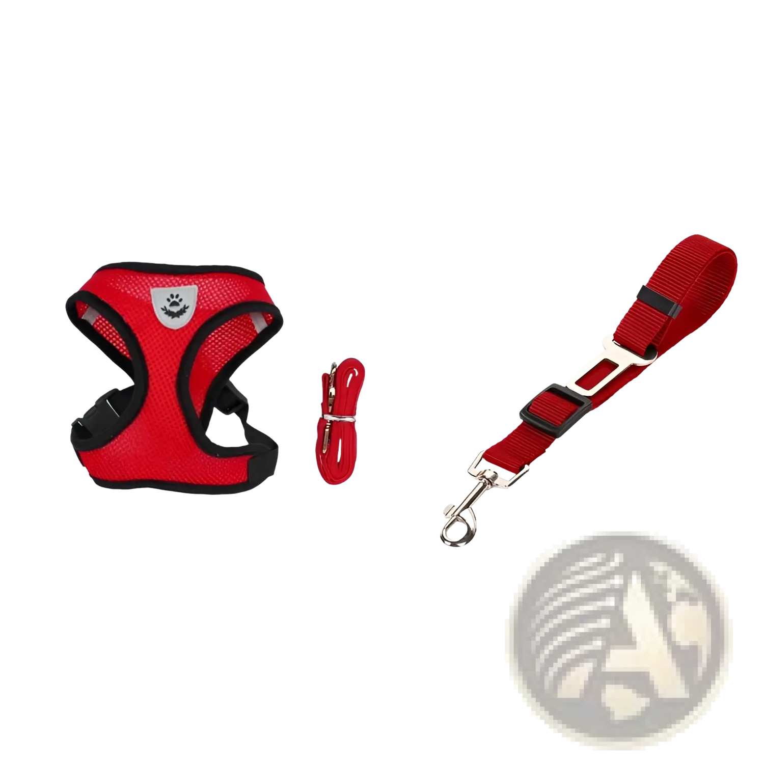 Reflective Mesh Dog Harness with Leash Set