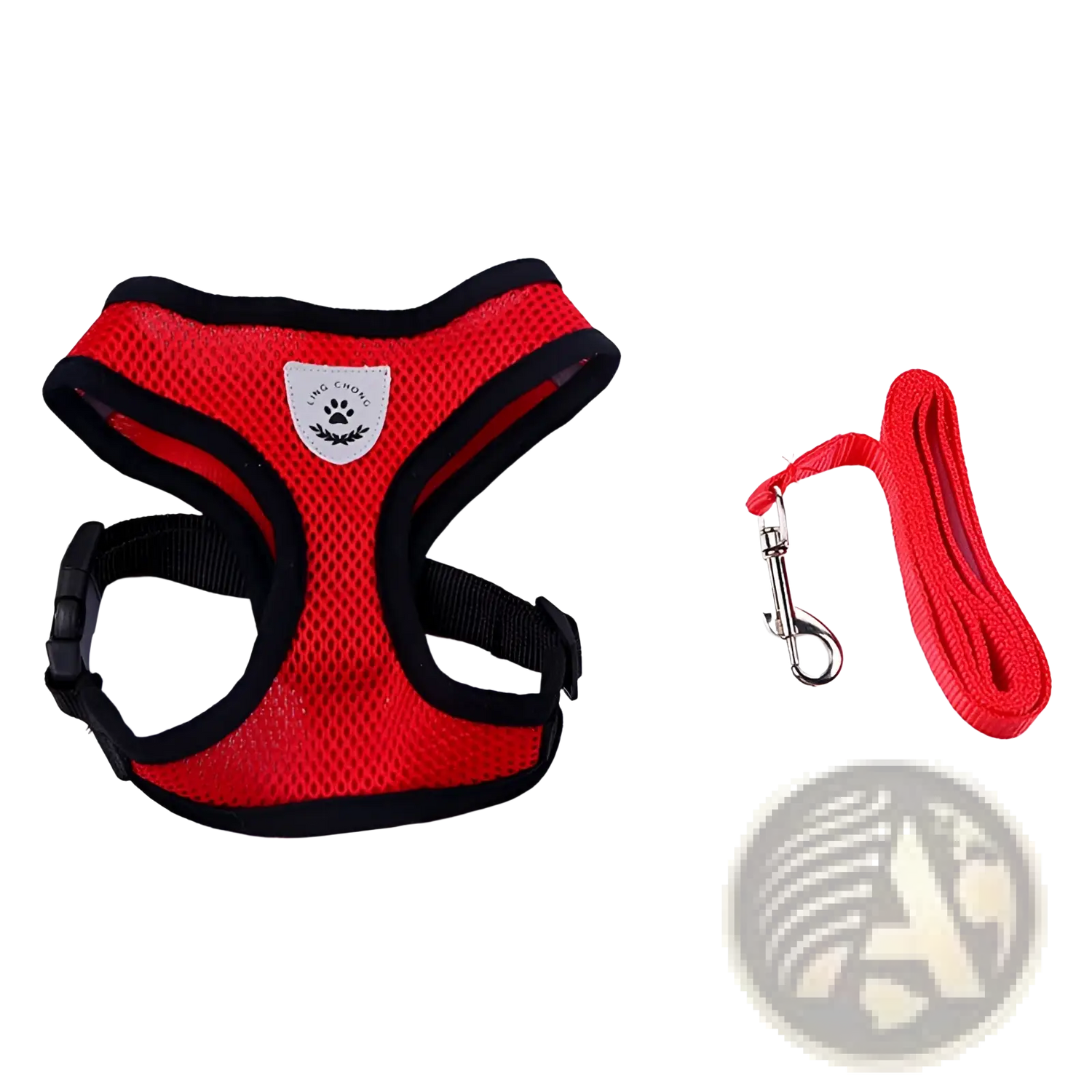 Reflective Mesh Dog Harness with Leash Set