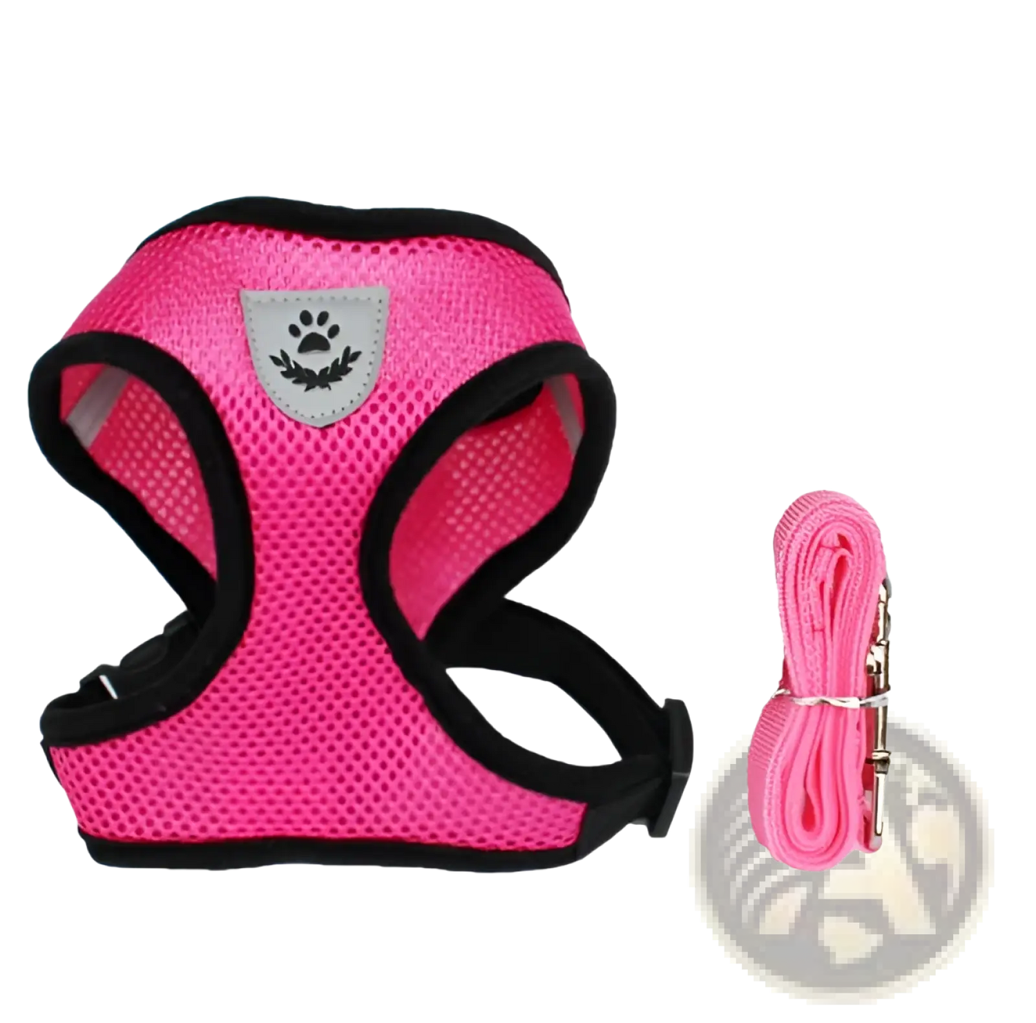 Reflective Mesh Dog Harness with Leash Set