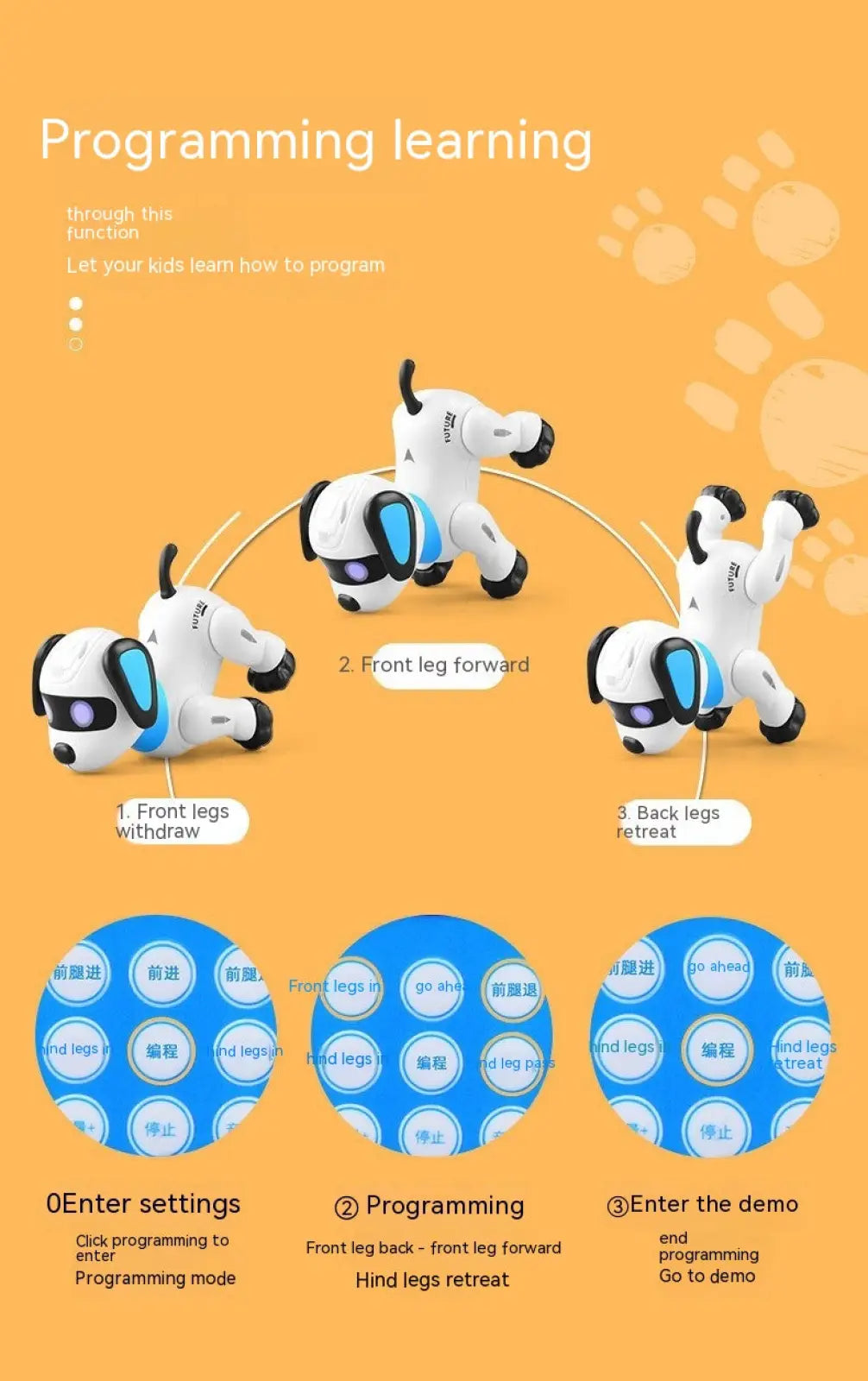 Remote Control Robot Dog Voice Control Toy Dog