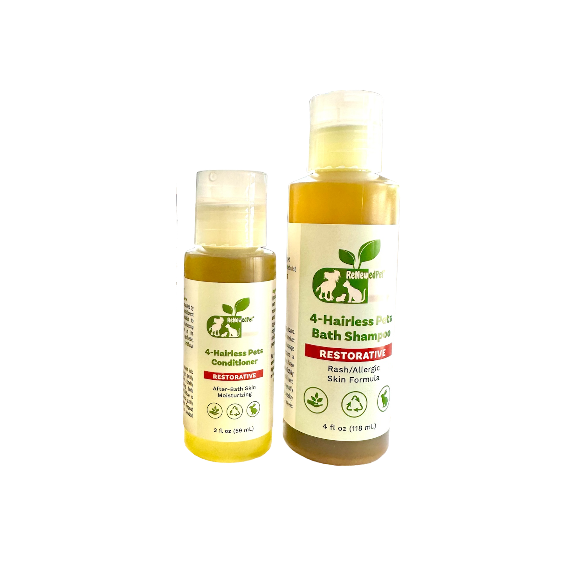 4-HAIRLESS PETS RESTORATIVE SHAMPOO &amp; CONDITIONER
