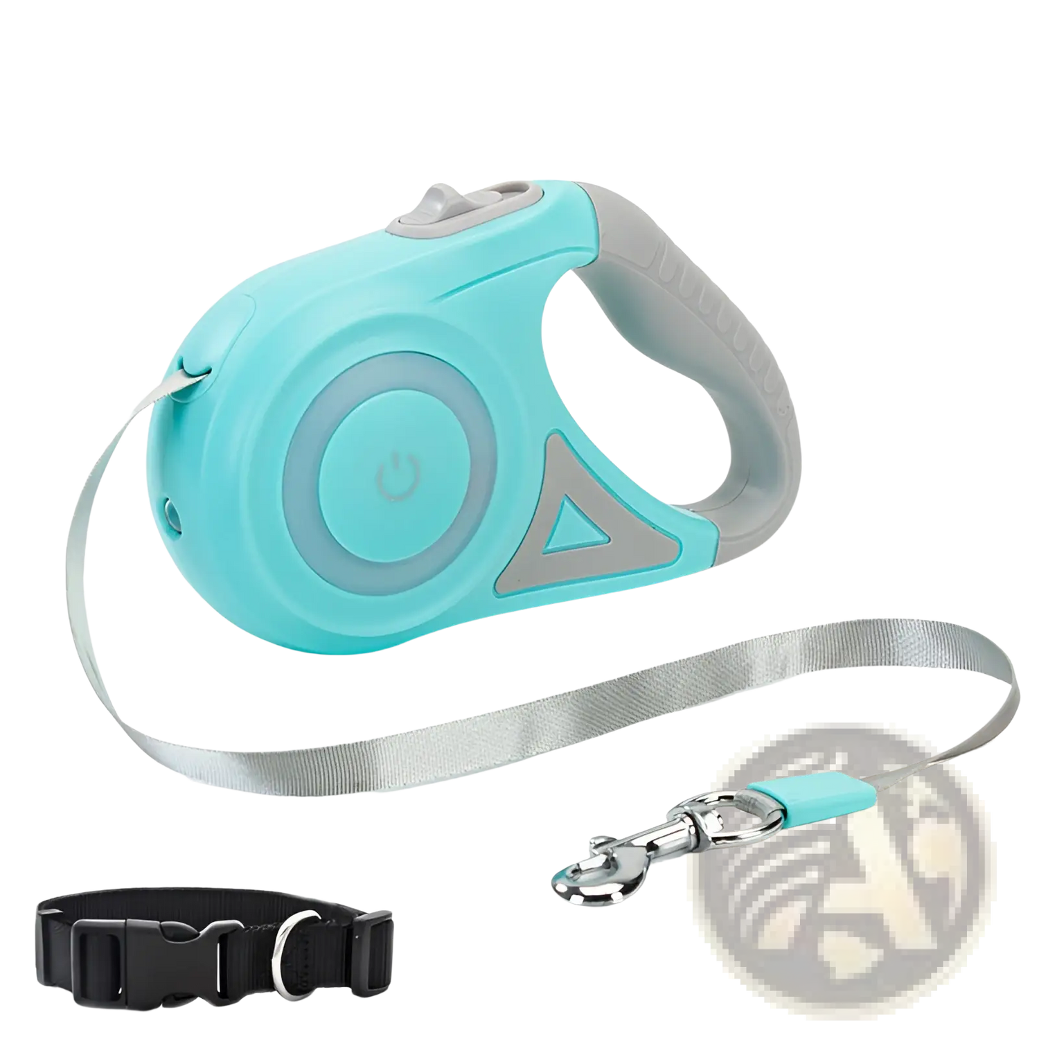 Retractable Dog Leash with Led Light and Collar Set