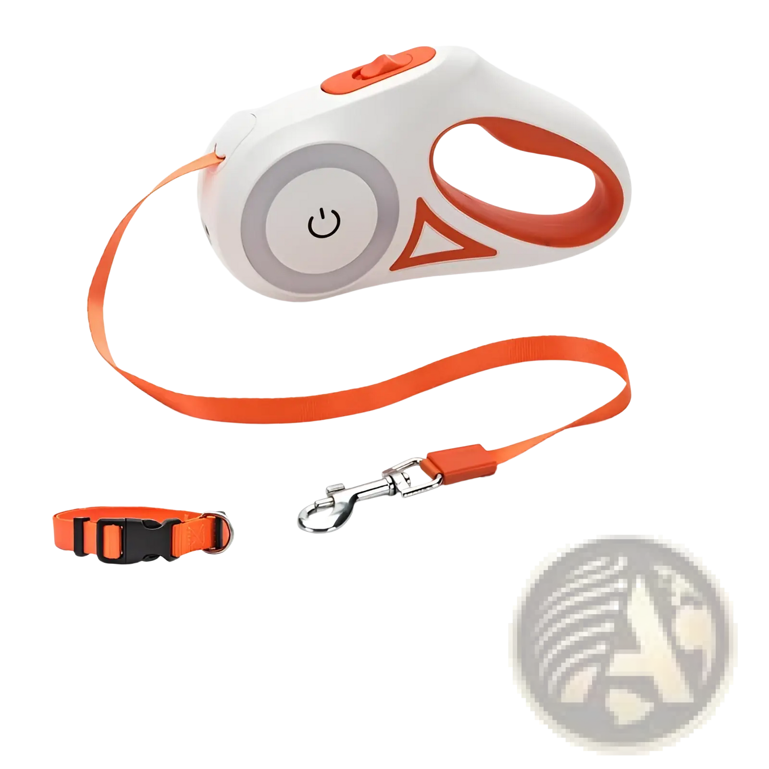 Retractable Dog Leash with Led Light and Collar Set