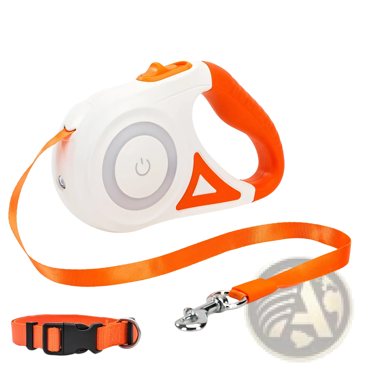 Retractable Dog Leash with Led Light and Collar Set