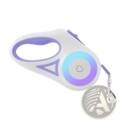 Retractable Dog Leash with Led Light and Collar Set