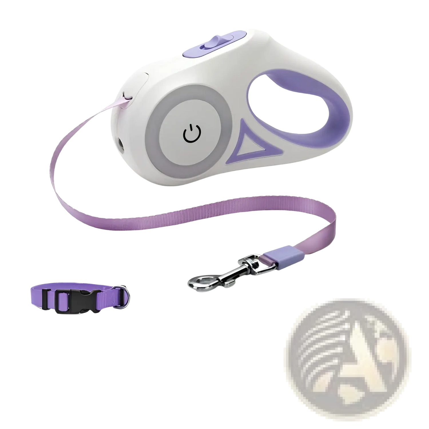 Retractable Dog Leash with Led Light and Collar Set
