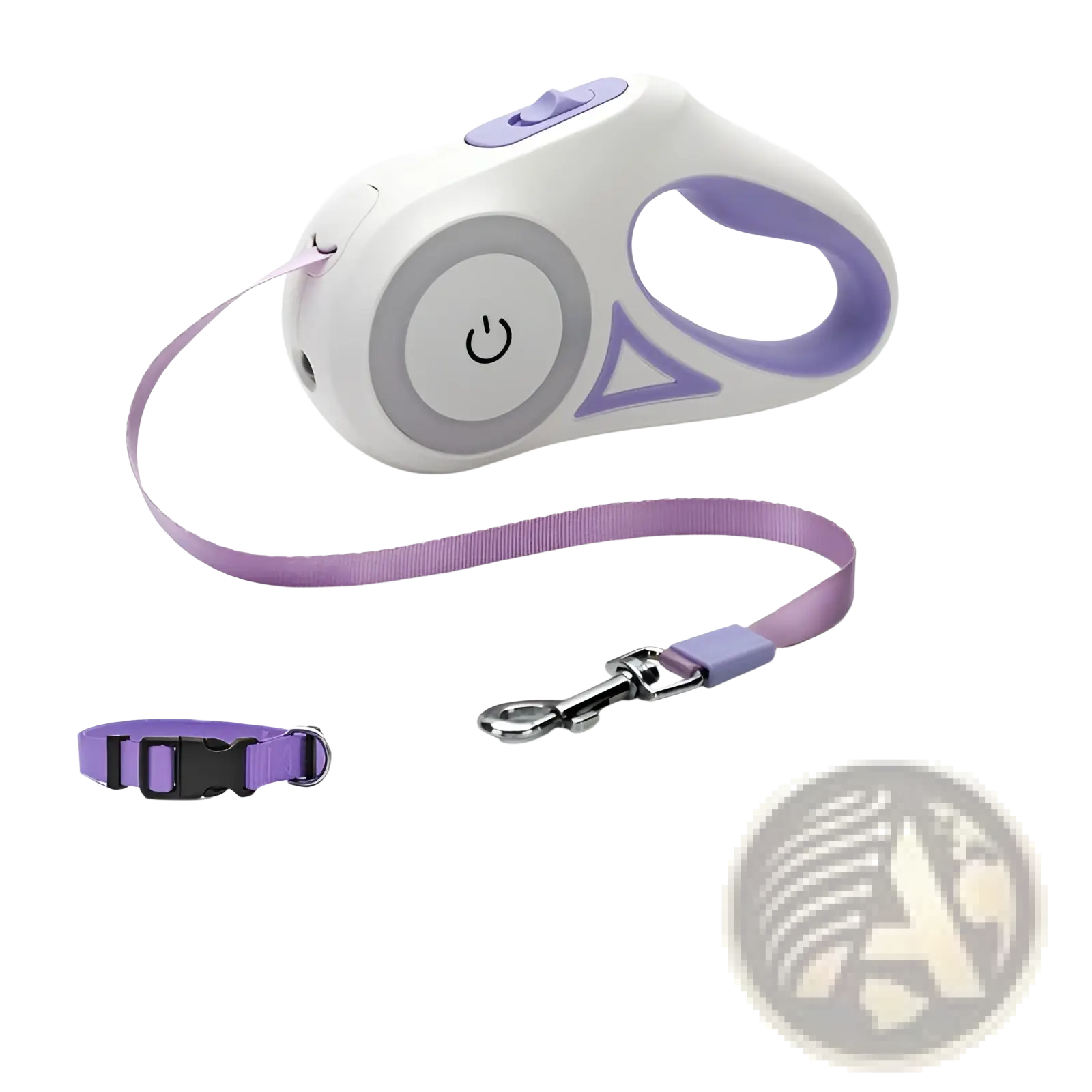 Retractable Dog Leash with Led Light and Collar Set