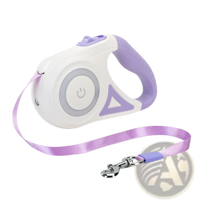 Retractable Dog Leash with Led Light and Collar Set