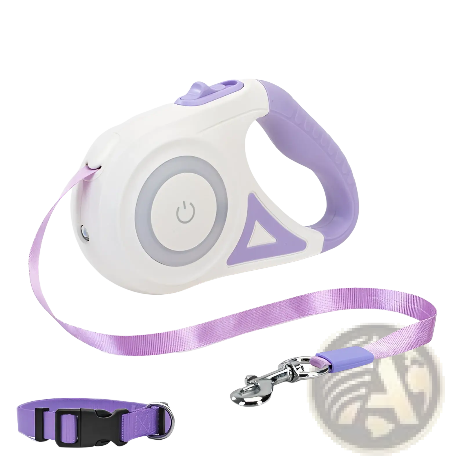 Retractable Dog Leash with Led Light and Collar Set