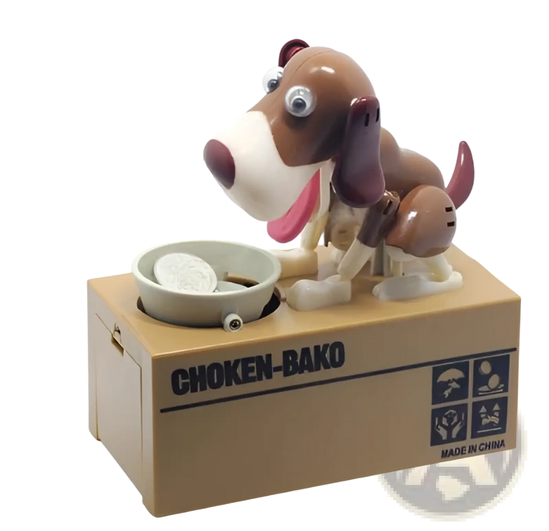 Robotic Dog Piggy Bank Choken Bako Coin Box
