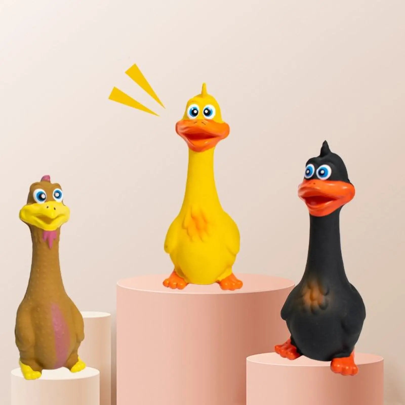 Screaming Chicken Squeaky Dog Toys 3 Pack Tpr Pet Supplies