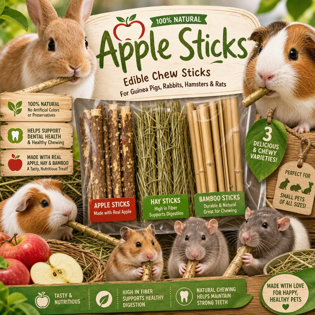 Chew Treat Sticks Various Flavors For Guinea Pigs, Bunnies and Rodents