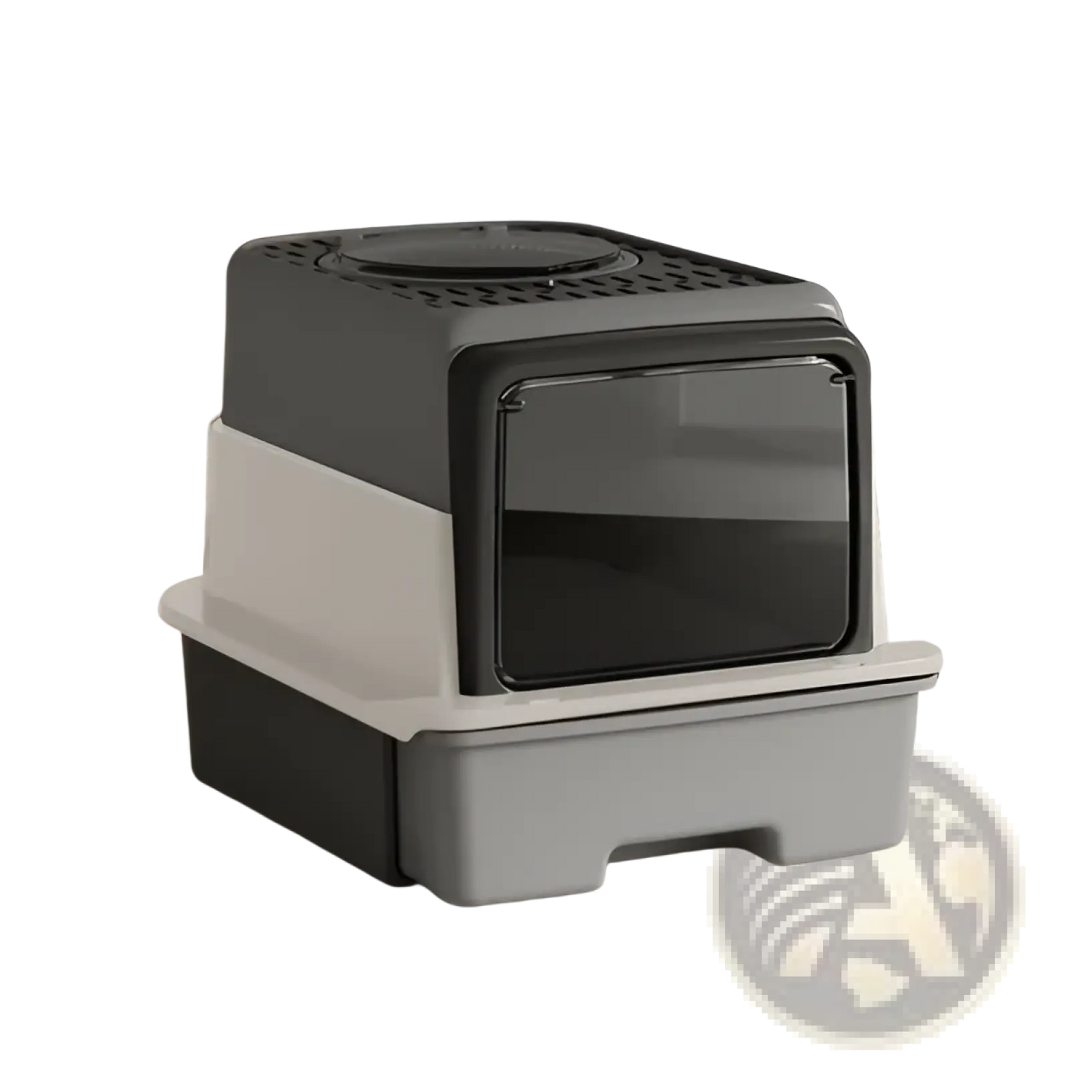 Sifting Cat Litter Box with Drawer Enclosed Large Pet Pan