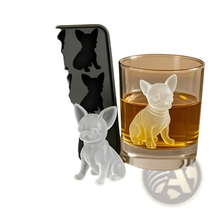 Silicone Dog and Godzilla Ice Cube Tray Mold Set