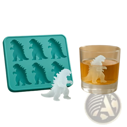 Silicone Dog and Godzilla Ice Cube Tray Mold Set