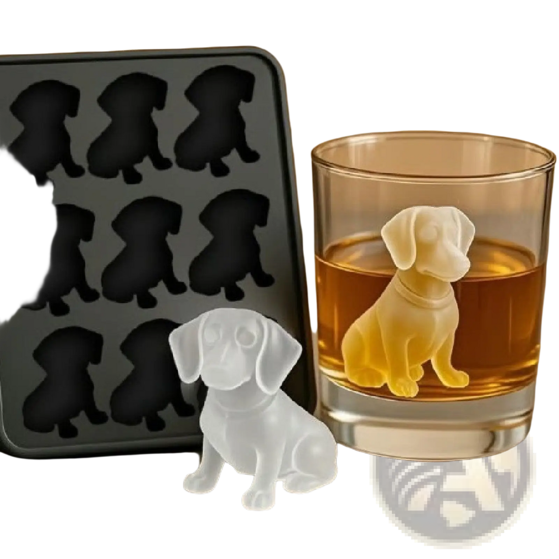 Silicone Dog and Godzilla Ice Cube Tray Mold Set