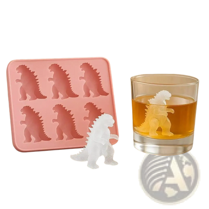Silicone Dog and Godzilla Ice Cube Tray Mold Set