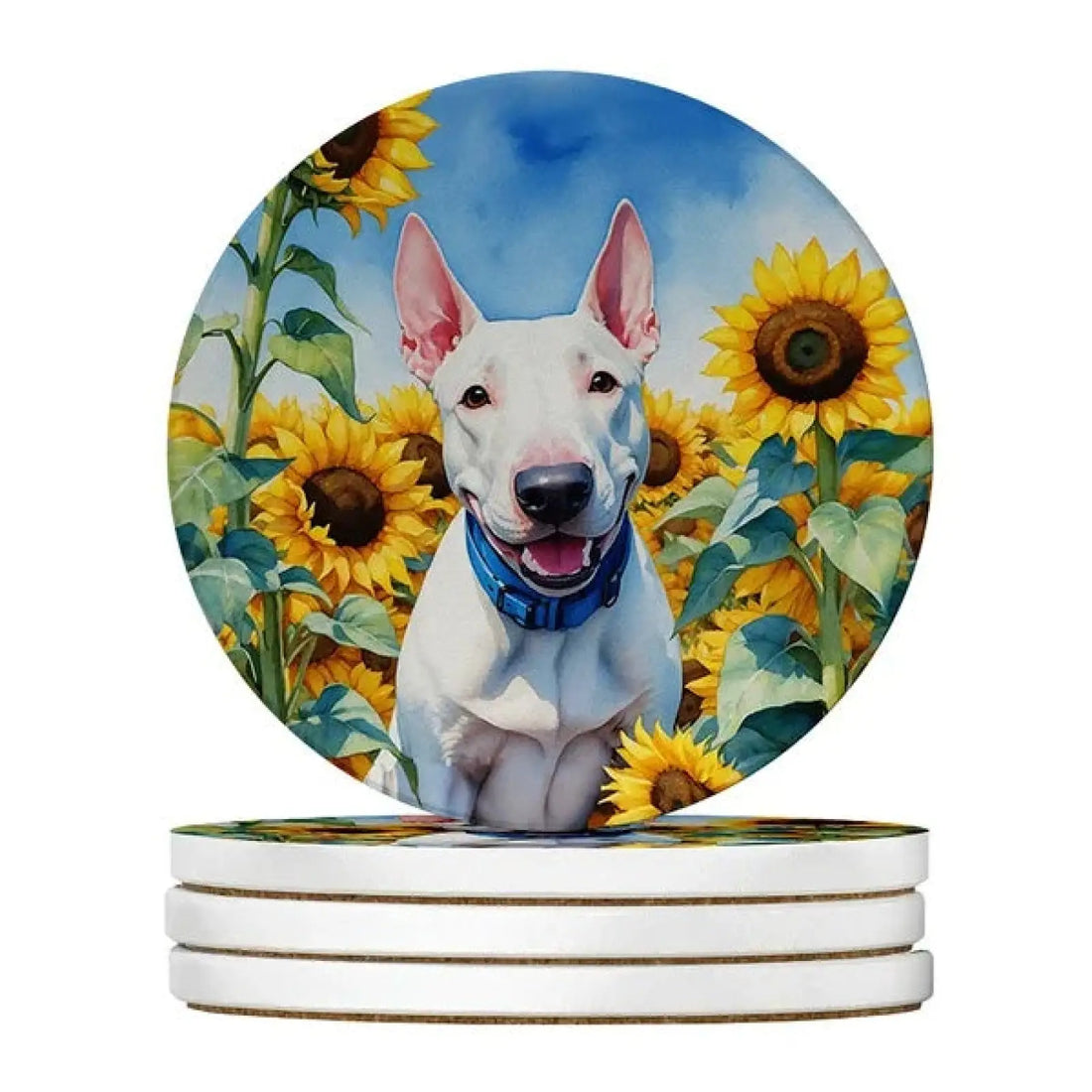 Silky Terrier Sandstone Coasters 4 Pack 4 Inch