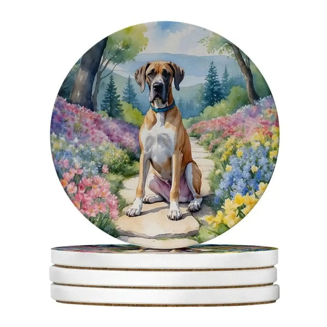 Silky Terrier Sandstone Coasters 4 Pack 4 Inch