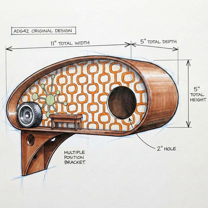 ADG42 Mid-Century Birdhouses | Retro RV Park Collection