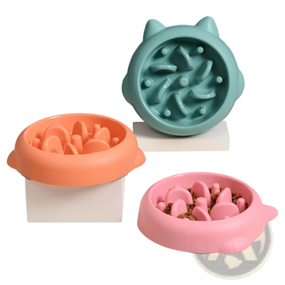 Slow Feeder Dog Bowl Anti Gulping Silicone Pet Dish