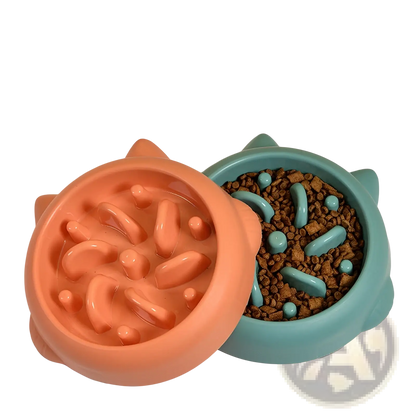 Slow Feeder Dog Bowl Anti Gulping Silicone Pet Dish