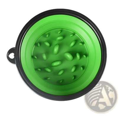 Slow Food Pet Bowl Collapsible Silicone 4 Pack